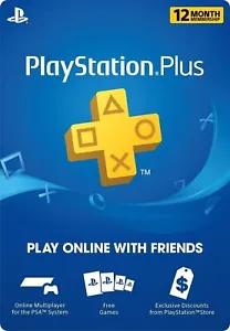 [23387 sold]Sony PlayStation PS Plus 1 Year 12-Month Membership Card USA/Canada PS3 PS4 PS5