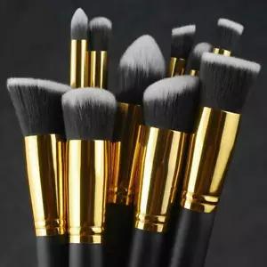 [10906 sold]10pcs Makeup Brushes Cosmetic Eyebrow Blush Foundation Powder Kit Set PRO Beauty