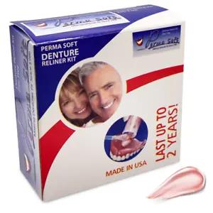 [11325 sold]PERMA SOFT Denture Reline | DENTURE RELINER KIT 2 LINER KITS INCLUDED