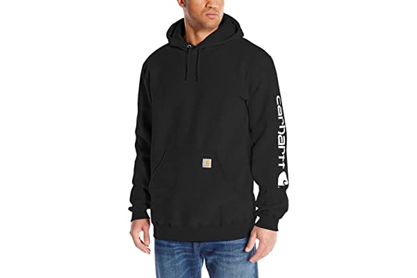 #96 | Carhartt Men's Loose Fit Midweight Logo Sleeve Graphic Sweatshirt