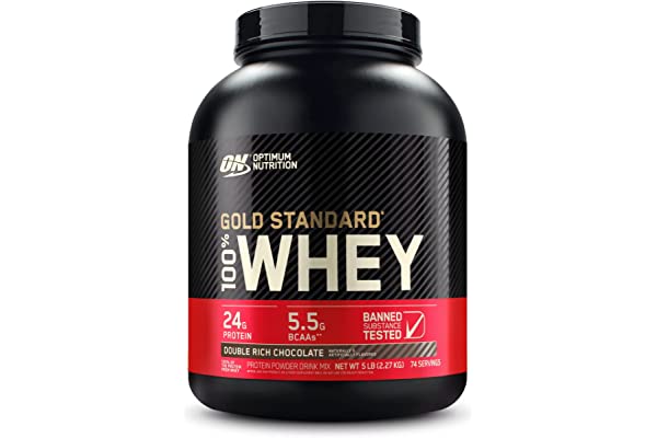 #45 | Optimum Nutrition Gold Standard 100% Whey Protein Powder, Double Rich Chocolate, 5 Pound (Packaging May Vary)