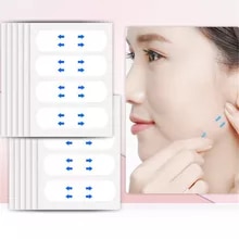 [5015 sold]:Yoxier 40Pcs/10Sheets/Pack Waterproof V Face Makeup Adhesive Tape Invisible Breathable Lift Face Sticker Lifting Tighten Chin