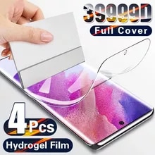 [7480 sold]:4Pcs Hydrogel Film Full Screen Protector For Samsung Galaxy S10 S20 S9 S8 S21 S22 Plus Ultra FE Note 20 8 9 10 Screen Protector