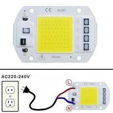 [28348 sold]:LED COB lamp Bead 10W 20W 30W 50W AC 220V 240V IP65 Smart IC No Need Driver DIY Flood light Led Bulb Spotlight Outdoor Chip Lamp