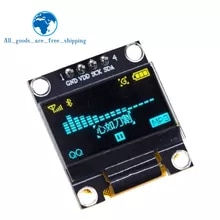 [5359 sold]:TZT ROHS Certification 0.96 inch oled IIC Serial White OLED Display Module 128X64 I2C SSD1306 12864 LCD Screen Board For Arduino