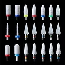 [6373 sold]:1pcs Ceramic Milling Cutter Nail Drill Bit Electric Manicure Drills Pedicure Mill Bits Machine Files Nail Art Tools Equipment