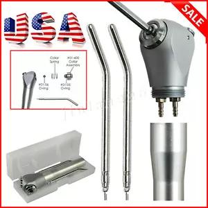 [13786 sold]Dental 3 Way Air Water Spray Triple Syringe Handpiece w/ 2 Nozzles Tips Tubes US