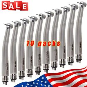 [14423 sold]10pcs SANDENT NSK PANA MAX Style Dental High Speed Handpiece Push Button 4 Hole