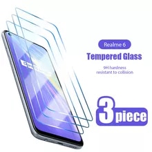 [8776 sold]:3PCS Tempered Glass For Realme 8 7 Q3 6 Pro 8 8i 7 Screen Protector For Realme C21 C25s C21y C11 C3 GT Neo 2T Narzo 30 30A Glass