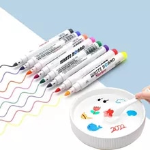 [6903 sold]:8/12 Colors Magical Water Painting Pen Water Floating Doodle Pens Kids Drawing Early Education Magic Whiteboard Markers