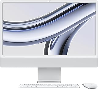 Apple 2023 iMac All-in-One Desktop Computer with M3 chip: 8-core CPU, 8-core GPU, 24-inch Retina Display, 8GB Unified Memory, 256GB SSD Storage, Matching Accessories. Works with iPhone/