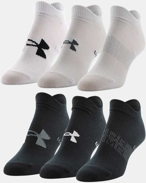 #59 | 7 Colors|Women's UA Essential No Show – 6-Pack Socks