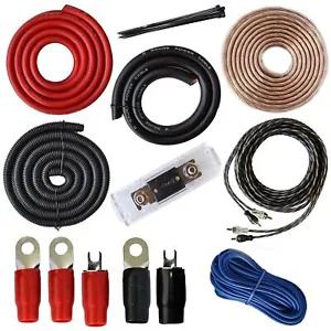 [25458 sold]SoundBox PCK0, 0 Gauge CCA Complete Amplifier Install Wiring Amp Kit - 5000W