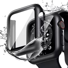 [30904 sold]:Glass+Cover For Apple Watch case 8 7 6 SE 5 3 iWatch Accessorie Screen Protector Apple watch serie 45mm 41mm 44mm 40mm 42mm 38mm