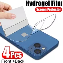 [13364 sold]:Hydrogel Film for IPhone 12 13 Pro Max Mini Screen Protectors for IPhone 11 14 Pro XS Max XR X 6 7 8 Plus SE Back Film Not Glass