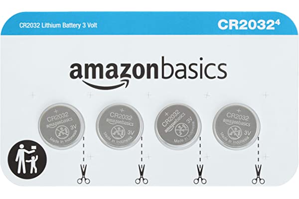 #50 | Amazon Basics 4 Pack CR2032 3 Volt Lithium Coin Cell Battery