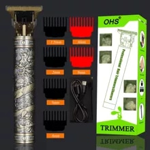 [14336 sold]:2022 Vintage T9 0mm Professional Hair Clippers Electric Waterproof Rechargeable Trimmers For Men Clipper hair cutting machine