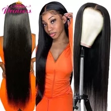 [7608 sold]:Princess 13x4/13x6 HD Transparent Lace Front Human Hair Wigs PrePlucked 4x4 Closure Wig Brazilian Straight Lace Frontal Wig