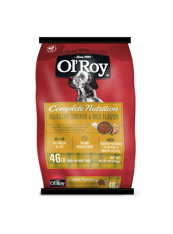 #58 | Ol' Roy Complete Nutrition Roasted Chicken & Rice Flavor Dry Dog Food, 46lb Bag