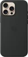 New!Apple - iPhone 16 Pro Max Silicone Case with MagSafe - Black