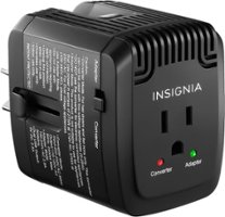 #50 | Insignia™ - All-in-One Travel Converter - Black