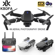 [21344 sold]:KBDFA E88 Pro 2022 New WIFI FPV Drone With Wide Angle HD 4K 1080P Camera Height Hold RC Foldable Quadcopter Drones Kid Gift Toys