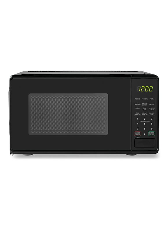 #81 | Mainstays 0.7 Cu ft Compact Countertop Microwave Oven, Black