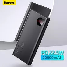 [12854 sold]:Baseus 22.5W Power Bank 20000mAh Portable Fast Charging Powerbank Type C PD Qucik Charge External Battery Charger For iPhone 14