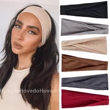 [5299 sold]:Women Solid Color Elastic Hair Bands Yoga Headband Fashion Turban Makeup Hair Hoop Vintag Headwrap Hair Accessories Wholesale