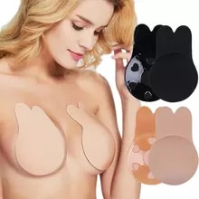 [5748 sold]:Women Push Up Bras Self Adhesive Silicone Strapless Invisible Bra Reusable Sticky Breast Lift Tape Rabbit Nipple Cover Bra Pads