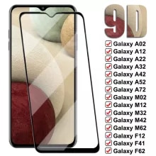 [9264 sold]:9D Protective Glass For Samsung Galaxy A02 A12 A22 A32 A42 A52 A72 M02 M12 M32 M42 M62 Tempered Glass F02S F12 F41 F52 F62 Film