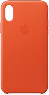 Apple Leather Case (for iPhone X) - Bright Orange