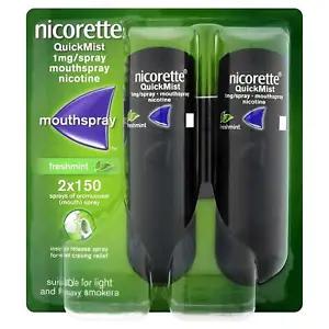 [12825 sold]Nicorette Quickmist Duo, 2 x 150 sprays "SHIPS FAST FROM USA"