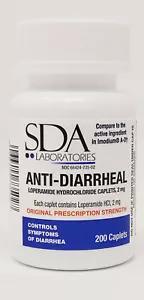 [52431 sold]Anti-Diarrheal 2mg HCL 200 Caplets by SDA LABS