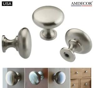 [12025 sold]Amdecor N48304.30SN Satin Nickel Brushed Kitchen Cabinet Knob Pull Handle