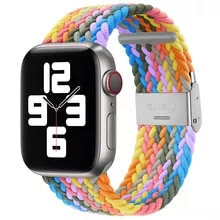 [8785 sold]:Strap For Apple Watch band 44mm 40mm 38mm 42mm 6 SE 5 4 3 Nylon Elastic Braided solo loop Bracelet iWatch Serie 7 41mm 45mm band