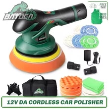 [6561 sold]:BATOCA Cordless Car Polisher 12V Wireless DA Car Polishing Machine Brushless Dual Action Buffer Free 2pcs 2.0Ah Lithium Battery