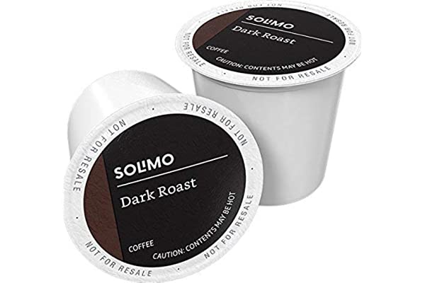 #78 | Amazon Brand - 100 Ct. Solimo Dark Roast Coffee Pods, Compatible with Keurig 2.0 K-Cup Brewers 100 Count(Pack of 1)