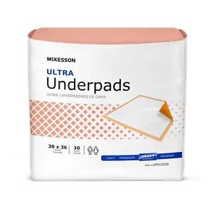 [17144 sold]100 McKesson Ultra Heavy Absorbency Adult Bed Pad Disposable Underpads 30x36"