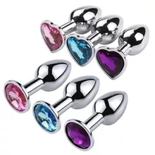 [8352 sold]:Mini Sexy Jelly Color Metal Anal Plug Anal Dilator for Adult Men and Women Fun Flirting Masturbation Masturbation Adult Toys Gay