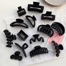 [8567 sold]:1PC Black Large Hair Claws Elegant Acrylic Hair Clip Hairpins Barrette Crab Claw Clips Headwear For Women Girls Hair Accessories