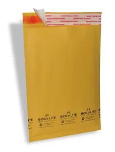 [17697 sold]250 #0 6.5X10 Ecolite X- Wide Kraft Bubble Mailers Padded Envelopes Bags CD DVD