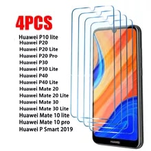 [6792 sold]:4pcs Tempered Glass For Huawei P30 P20 P40 10 Lite Pro Screen Protector For Huawei Mate 10 20 30 Lite Pro Psmart 2019 Glass film