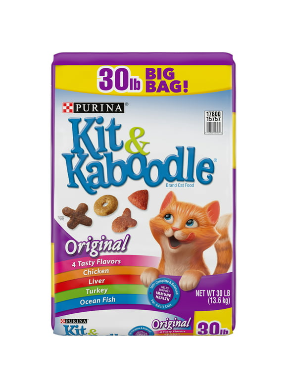 #10 | Purina Kit & Kaboodle Dry Cat Food, Original, 30 lb. Bag