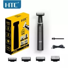 [5922 sold]:HTC Men's Electric Groin Hair Trimmer Pubic Hair Trimmer Body Grooming Clipper for Men Bikini Epilator Rechargeable Shaver Razor