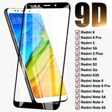 [6054 sold]:9D Tempered Glass For Xiaomi Redmi 5 Plus 5A 6 6A 4X S2 Go K20 Full Screen Protector Redmi Note 6 5 5A 4 4X Pro Protective Film