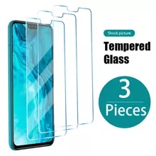 [6909 sold]:3 Pcs! 9H Protective Glass for Honor 8x 6x 7x 10X Lite 9X 9A 30i 20i Screen Protector for Honor 20 Pro 10 Lite 9 30 10i 8S 8A 9S