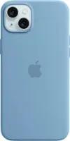 Apple - iPhone 15 Plus Silicone Case with MagSafe - Winter Blue