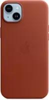 Apple - iPhone 14 Plus Leather Case with MagSafe - Umber