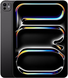 Apple iPad Pro 11-Inch (M4): Built for Apple Intelligence, Ultra Retina XDR Display, 256GB, 12MP Front/Back Camera, LiDAR Scanner, Wi-Fi 6E, Face ID, All-Day Battery Life — Space Black